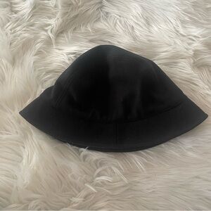 Lands End Womens Bucket Hat Fleece Lined Size Large XL Black